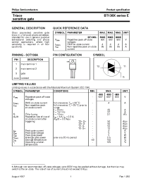 Datasheet BT136X manufacturer Philips